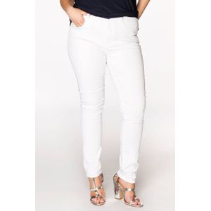 Yoek high waist shaping skinny jeans wit