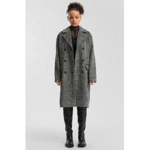 Vacht - Oversized Jas - Wolblend - Ruitpatroon - Lange Jas - Winterjassen