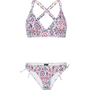 Protest voorgevormde triangel bikini PRTLOVE wit/roze/blauw