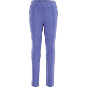 WE Fashion tapered fit broek paarsblauw
