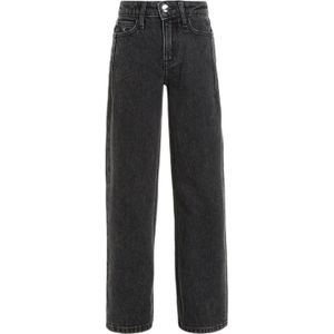 Calvin Klein straight fit jeans met logo dark grey denim