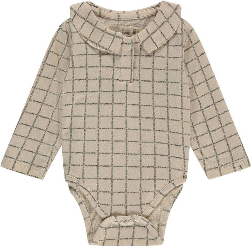 A Tiny Story romper ecru/zwart