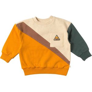 Your Wishes sweater Maddox oranje/ecru/grijs