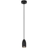 Lucide EVORA - Hanglamp - Ø 10 cm - 1xGU10 - Zwart