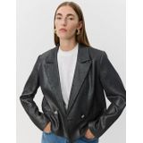 Sofie Schnoor - Cropped Blazer - Zwart - Met Glitter