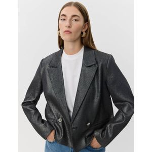 Sofie Schnoor - Cropped Blazer - Zwart - Met Glitter