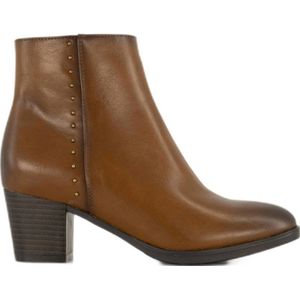 Graceland - Enkellaarsjes - Cognac - Imitatieleer - Blokhak