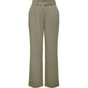 ONLY high waist wide leg pantalon ONLREBECCA lichtbruin