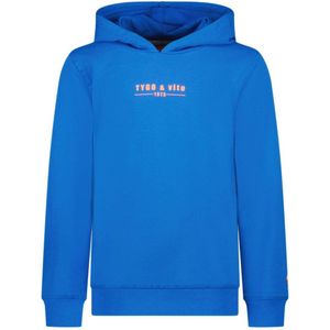 TYGO & vito hoodie Hugo met logo felblauw