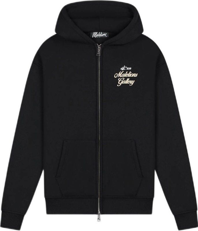 Malelions Gallery Zip Hoodie - Black XXS