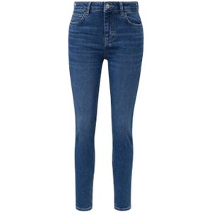 comma casual identity high waist skinny jeans dark blue denim