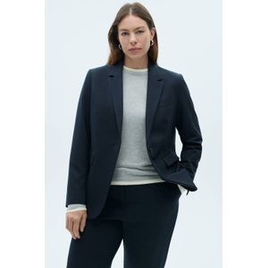 Mango regular blazer donkerblauw