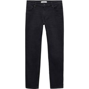 Mango Man skinny jeans black denim