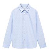 Mango Kids blouse met all over print lichtblauw