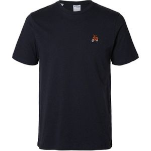 SELECTED HOMME T-shirt met printopdruk dark navydetail:emb - scooter