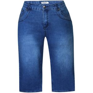 Zhenzi high waist slim fit short medium blue denim