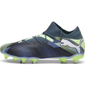 Puma Future 7 Match senior voetbalschoenen grijs/wit/felgroen