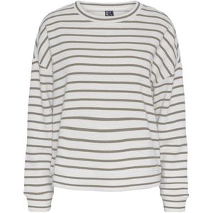 PIECES sweater PCCHILLI wit/beige
