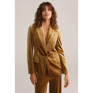 WE Fashion - Velvet Blazer - Dames - Regular Fit