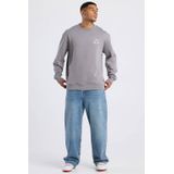 America Today sweater met backprint grijs