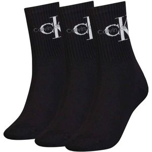 CALVIN KLEIN JEANS sokken met logo - set van 3 zwart