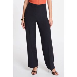 Morgan straight high waist pantalon marineblauw