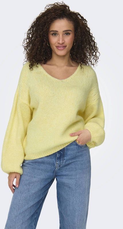 JDY trui geel gebreid