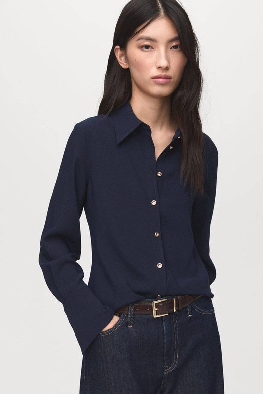 MANGO Blouse 'FLARE'  navy
