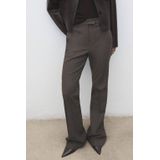 MANGO - Emma - Pantalon - Aardetinten - Flared - Mid Waist