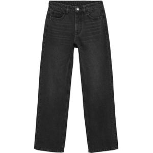 MANGO TEEN high waist straight leg jeans zwart