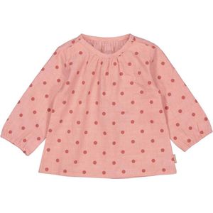 Quapi baby longsleeve Phebe van biologisch katoen oudroze/donkerroze