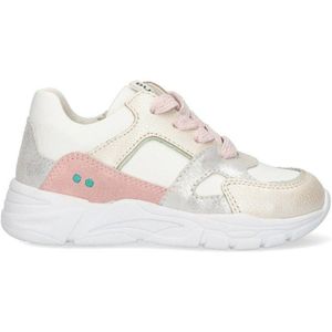 BunniesJR Sia Spring leren sneakers wit/roze