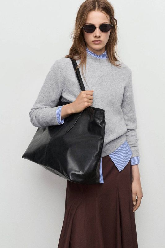 MANGO Trui 'SEEDSUN'  grijs