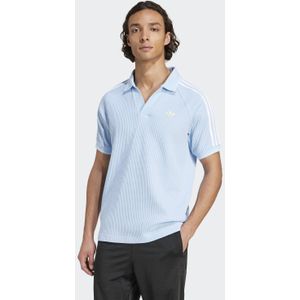adidas Originals Waffle Knit polo lichtblauw
