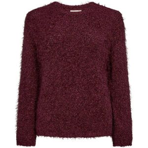 FREEQUENT - FQPOPSY-PULLOVER - Gebreide Trui - Donkerrood