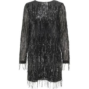 Onlspacy - Korte Jurk - Cocktailjurk - O-hals - Lange Mouwen - Loose Fit