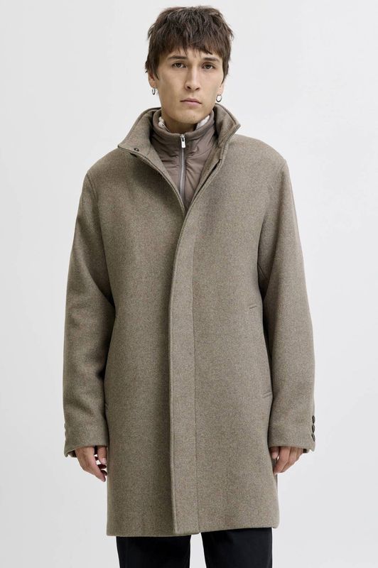 Jack & Jones - Keith - Jas - Wolmix - Hoge Hals - Ritssluiting