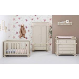 Born Lucky - Babykamer Bristol Clay - 3 Delig - Beige - Klassieke Meubels