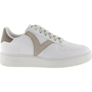 Victoria Madrid Efecto Pile sneakers wit/taupe
