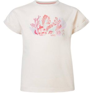 Noppies T-shirt met printopdruk wit/roze