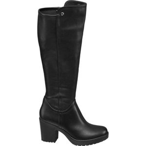 Graceland - Hoge Laarzen - Zwart - Knielaarzen
