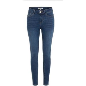 Morgan high waist skinny jeans dark blue denim