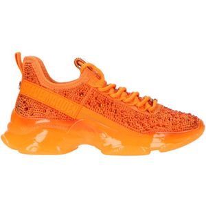 Steve Madden MIistica chunky sneakers met strass oranje