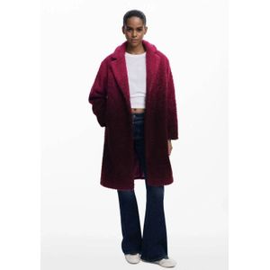 Desigual - Wintermantel - Rood - Klassieke Mantel - Warm Gevoerd