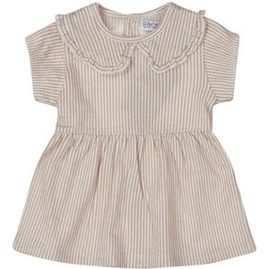 Dirkje korte jurk beige