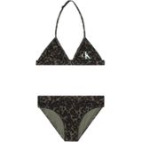 Calvin Klein triangel bikini olijfgroen/zwart