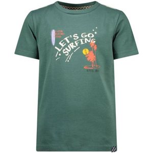 B.Nosy T-shirt Kai met printopdruk groen/ecru