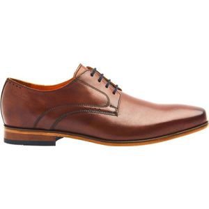 Van Lier Rhodes leren veterschoenen cognac