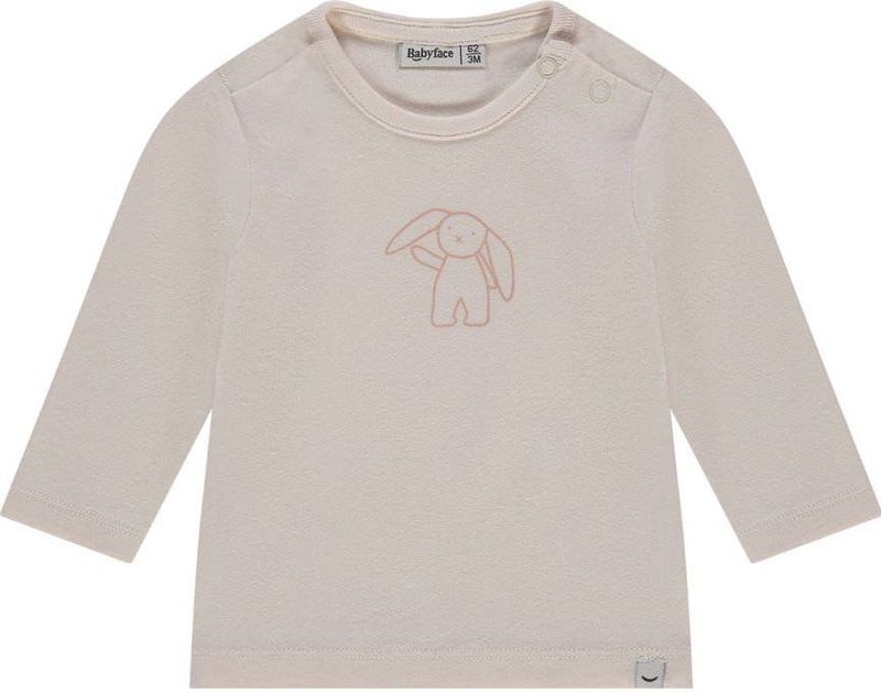 Babyface - Longsleeve - Oudroze - Katoen en Modal met Drukknoop