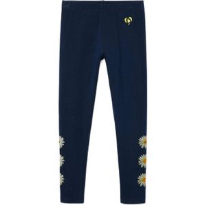 Desigual gebloemde legging donkerblauw